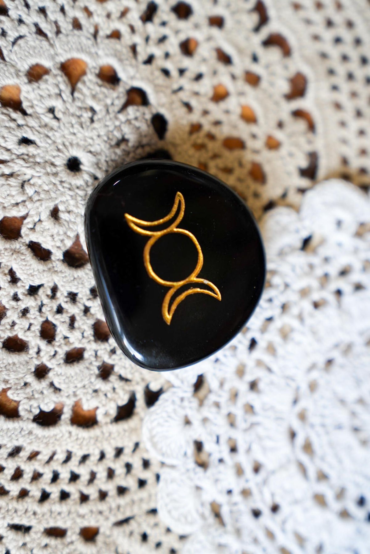 Obsidian Triple Moon