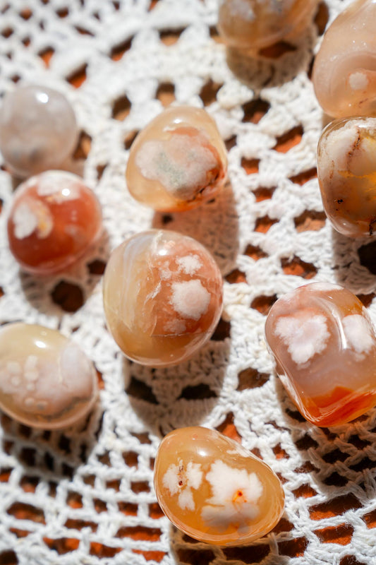 Flower Agate Tumble
