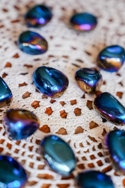 Titanium Rainbow Quartz Tumble