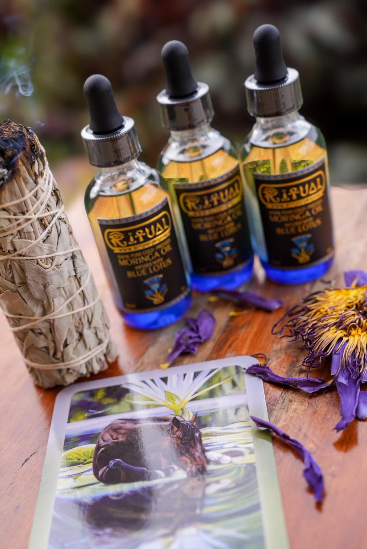 Blue Lotus & Pure Cold Pressed Moringa Ritual Oil Facial & Body