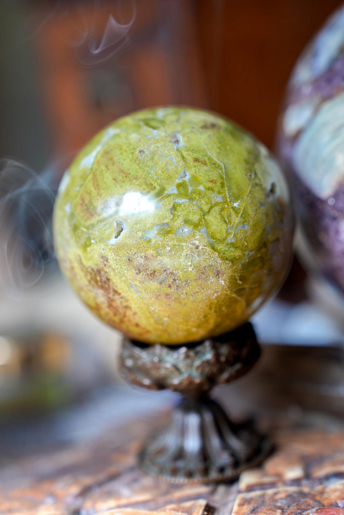 Green Opal Sphere