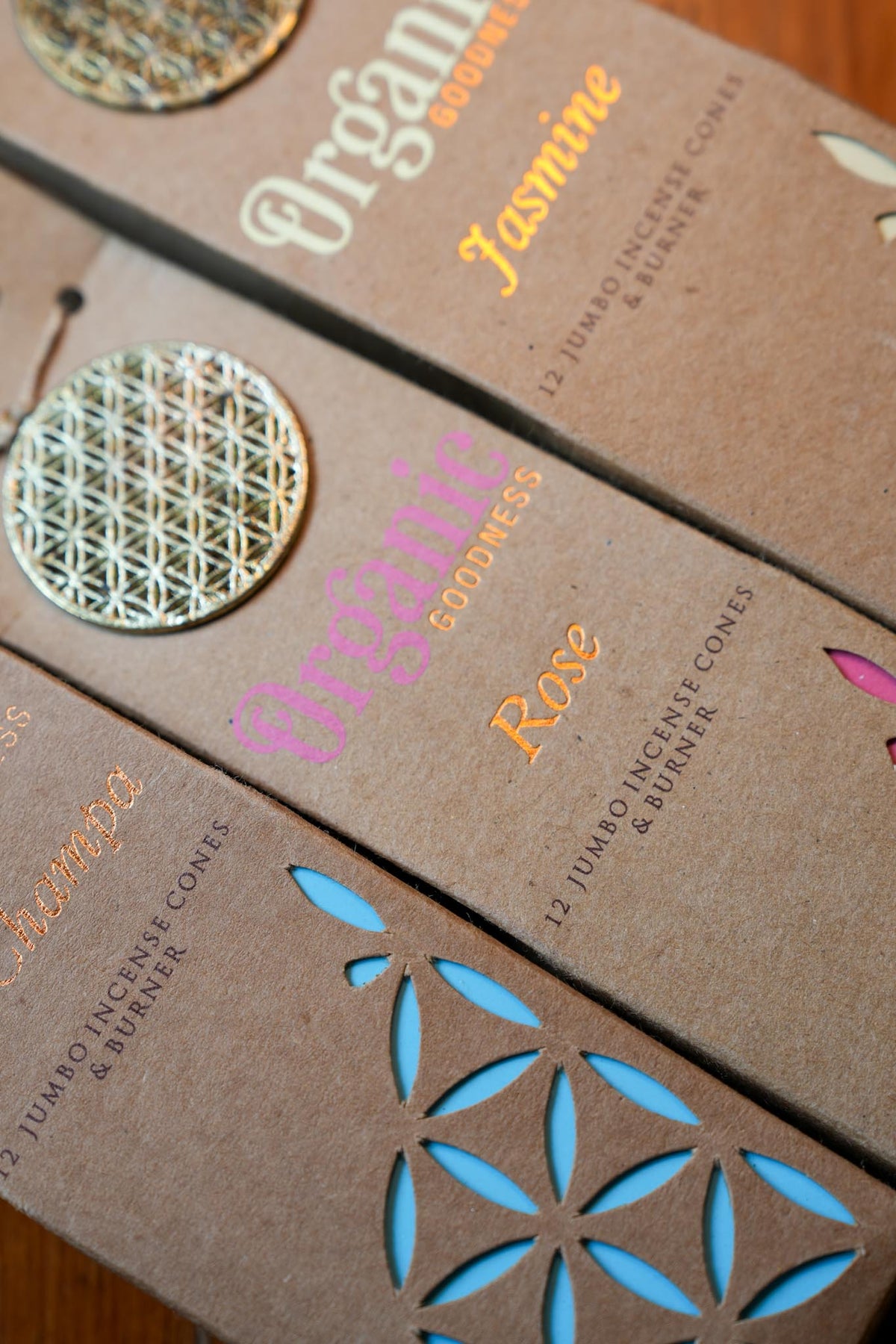 Organic Rose Incense Cones