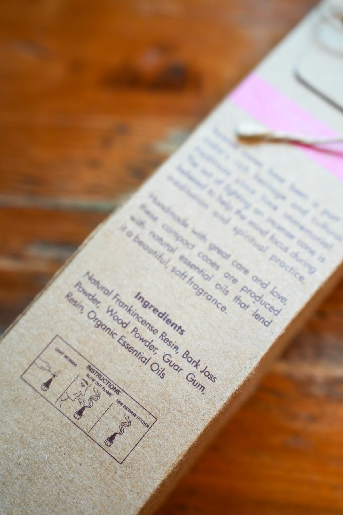 Organic Rose Incense Cones