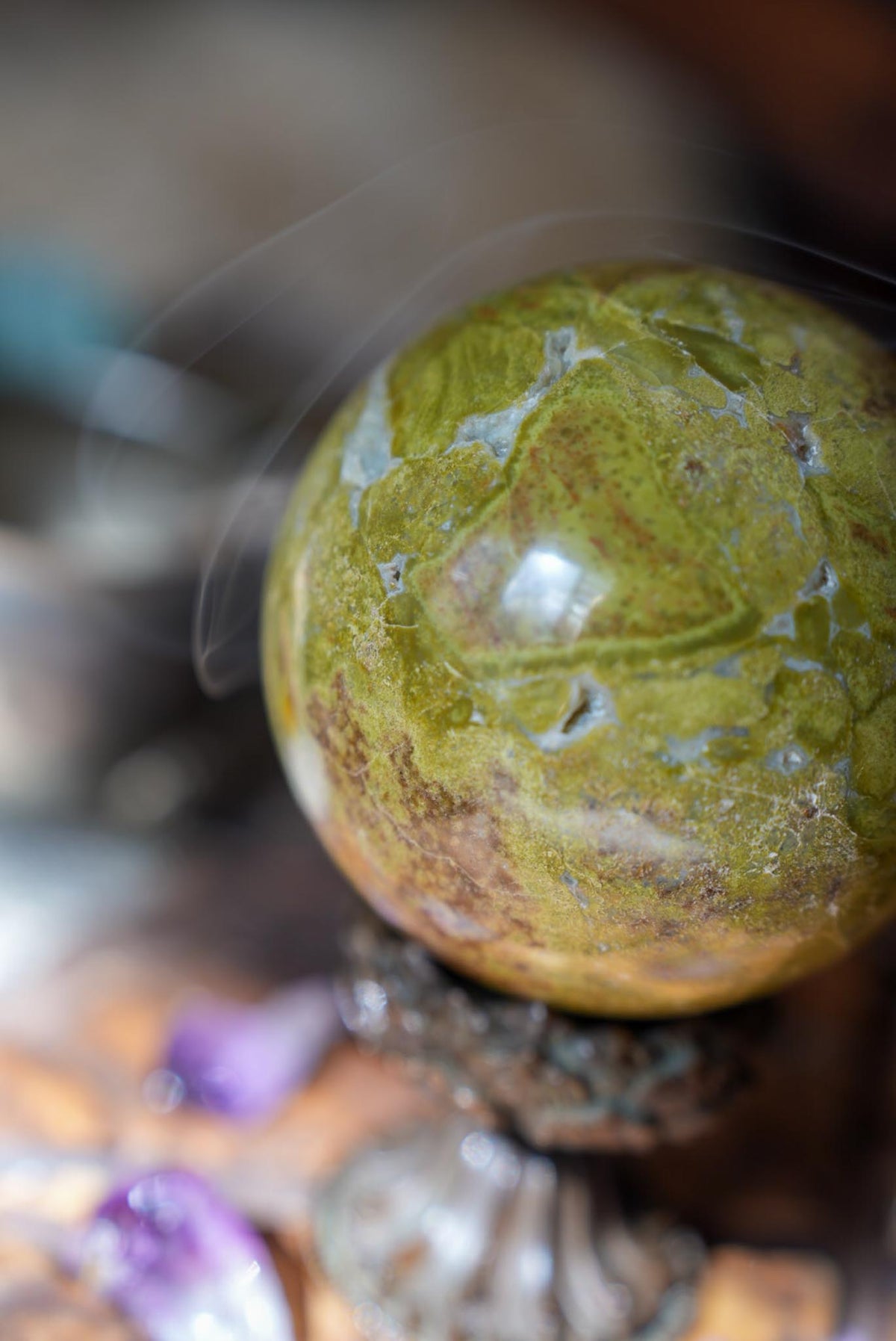Green Opal Sphere